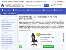 Tablet Screenshot of kancelarska-zidle.cz